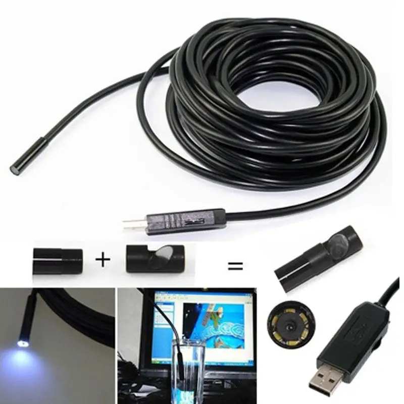 Gizcam 5 мм объектив 1/1. 5/3. м Android OTG телефон эндоскоп водонепроницаемый осмотр USB