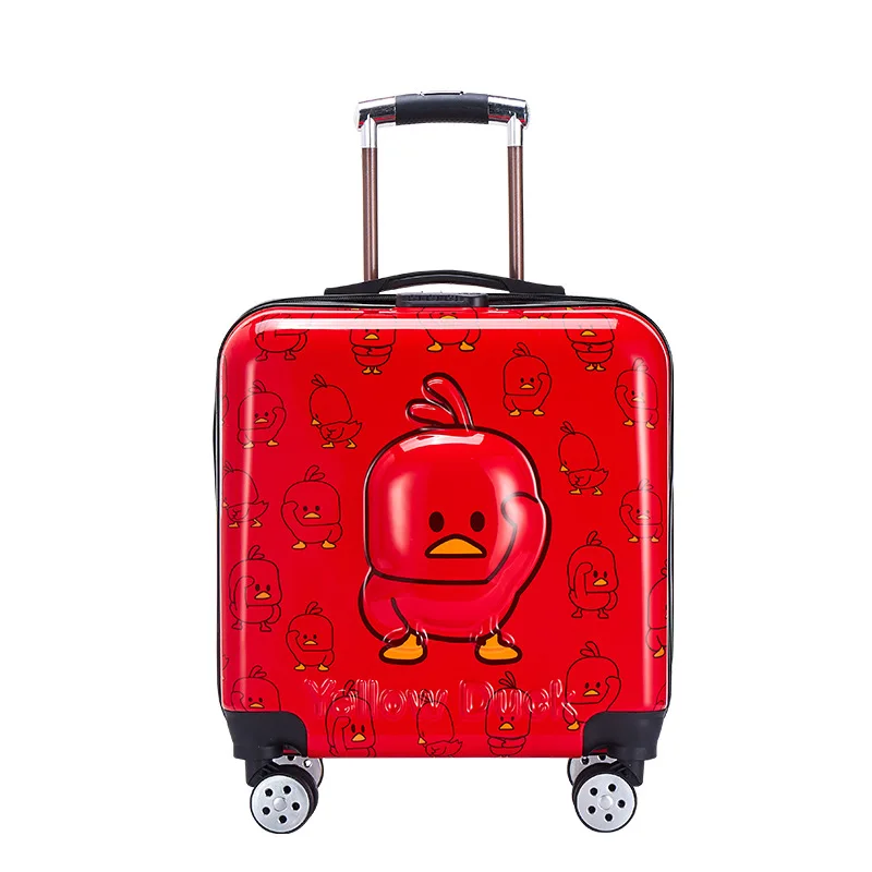 Новый 20 дюймовый детский посадки на шасси 3D мультфильм немой castertrolley чехол Для