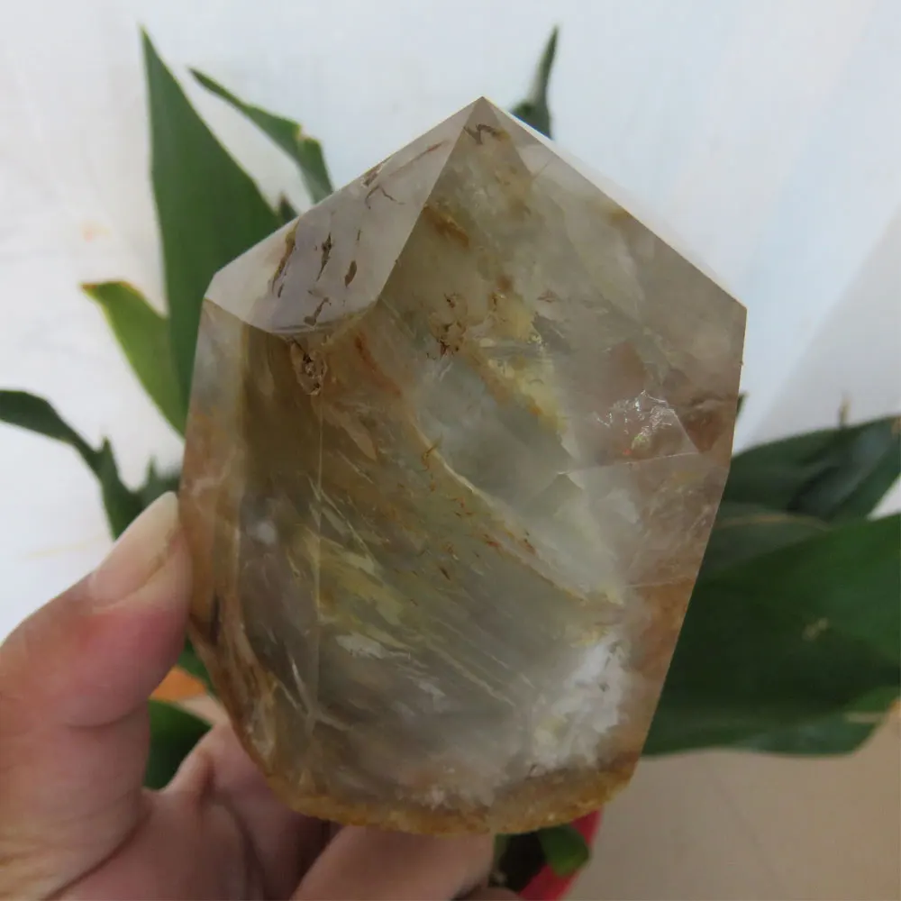 464 г новая натуральная Phantom Quartz кристаллическая палочка целебная рейки фэншуй