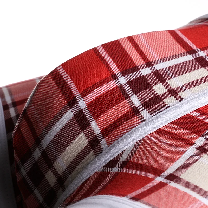 

Boxer Shorts Men Underwear Boxer Polyester Plaid Pattern Style Underpants Underwear Men Panties Elastic Waistband Boxershorts