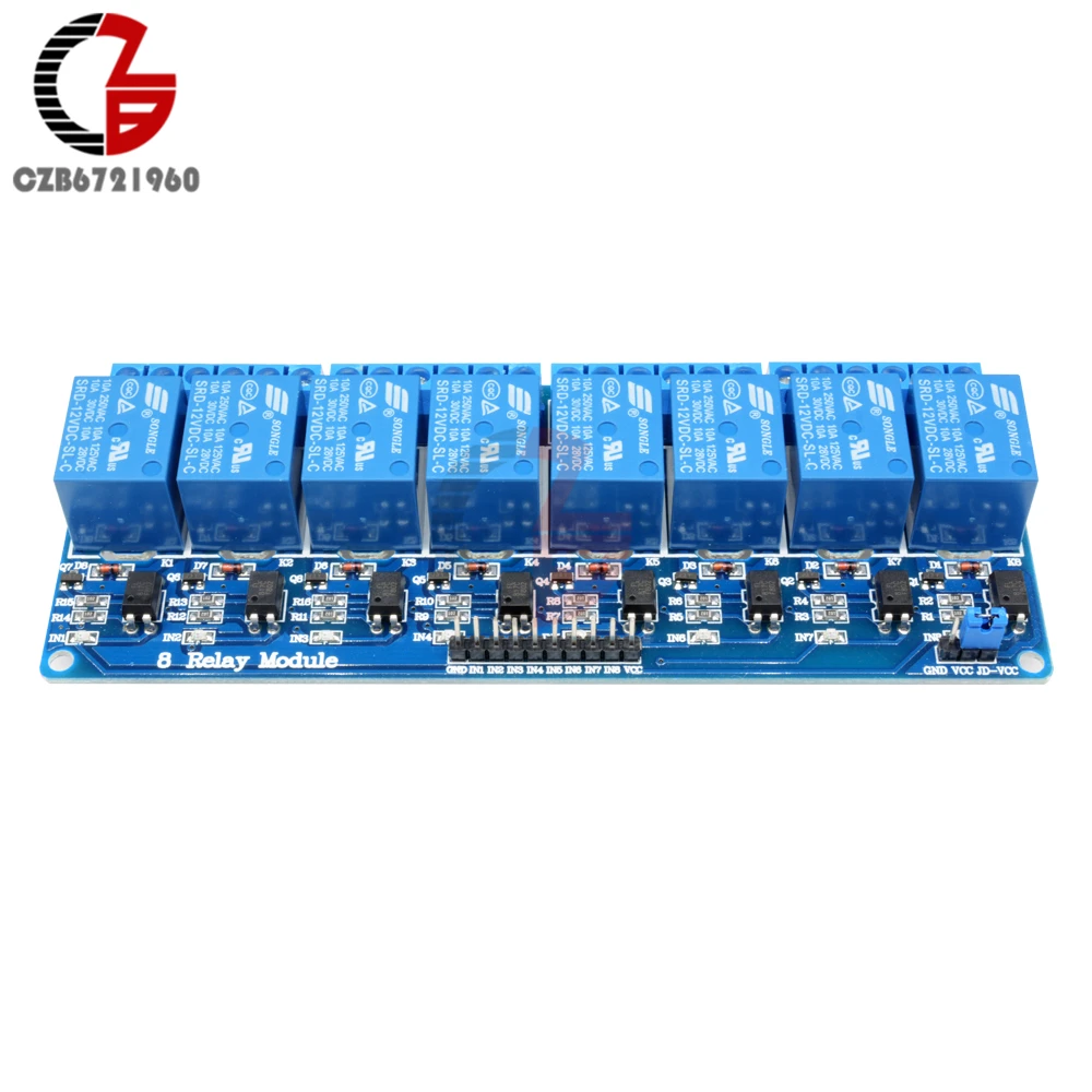 12 В 8 каналов Optokoppler релейный модуль для Arduino AVR PIC DSP ARM MSP430 TTL logic | Обустройство дома
