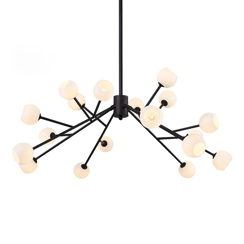 

Postmodern chandeliers ceiling Nordic luminaires Deco lighting Glass fixtures living room hanging lights bedroom pendant lamps