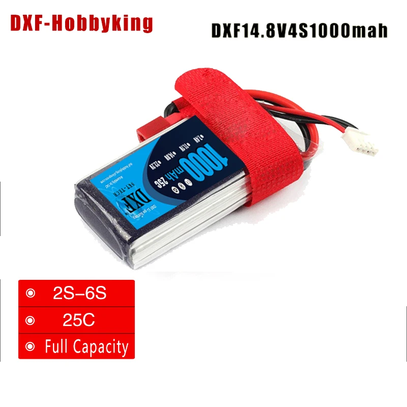 2017 DXF Li-Poly батарея 14 8 V 1000mAh 25C MAX 60C 4S 1/10 RC автомобиль Lipo Bateria Мультикоптер