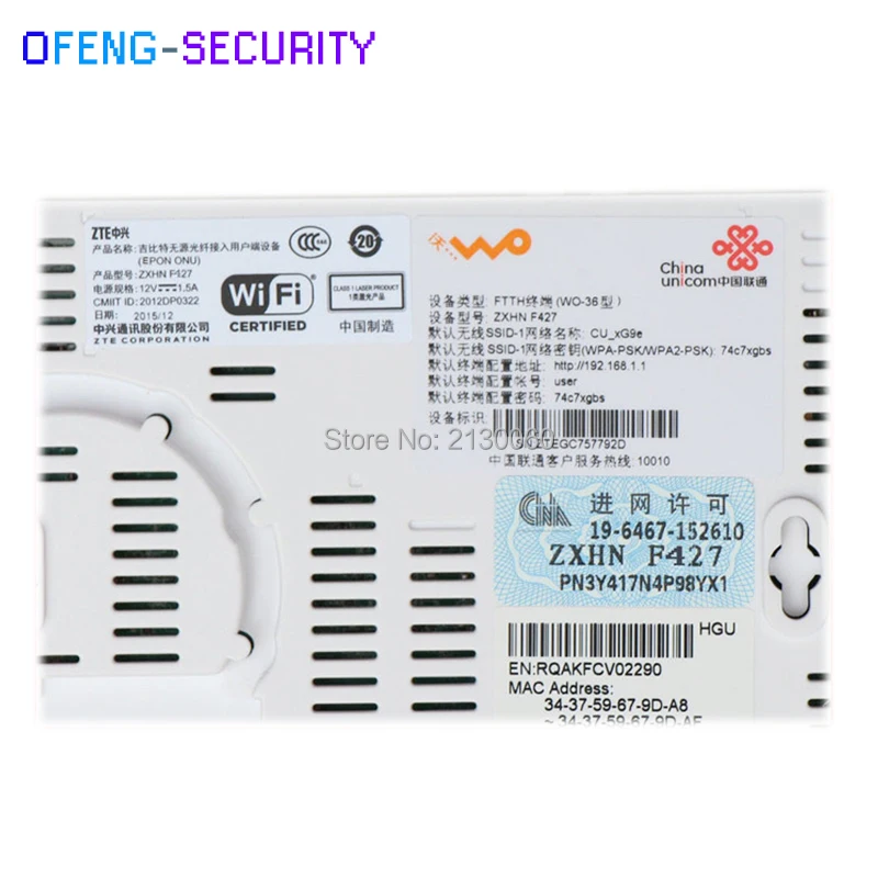Заводская распродажа ZTE ZXHN F427 5 0 EPON ONU ONT 4FE + 2TEL USB wifi | Мобильные телефоны и