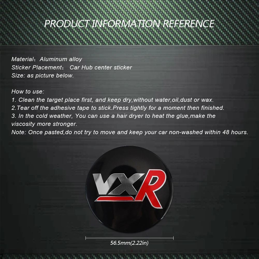 

For Vauxhall Insignia Astra Corsa Mokka Zafira Vectra Meriva Combo Aglia 56.5mm Aluminum VXR Car Wheel Center Hub Caps Sticker