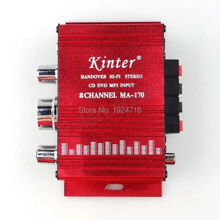 Kinter MA 170 модный мини 2CH Hi Fi стерео усилитель DVD MP3 динамик для автомобиля мотоцикла