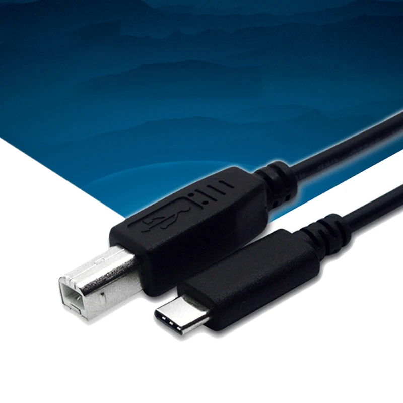 USB C 3 1 Type Штекерный разъем для 2 0 B типа Мужской кабель передачи данных|Кабели