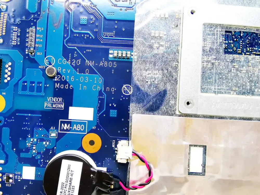 Оригинальный Для Lenovo 110-14IBR Материнская плата ноутбука N3060 8 Гб CG420 NM-A805 испытанное