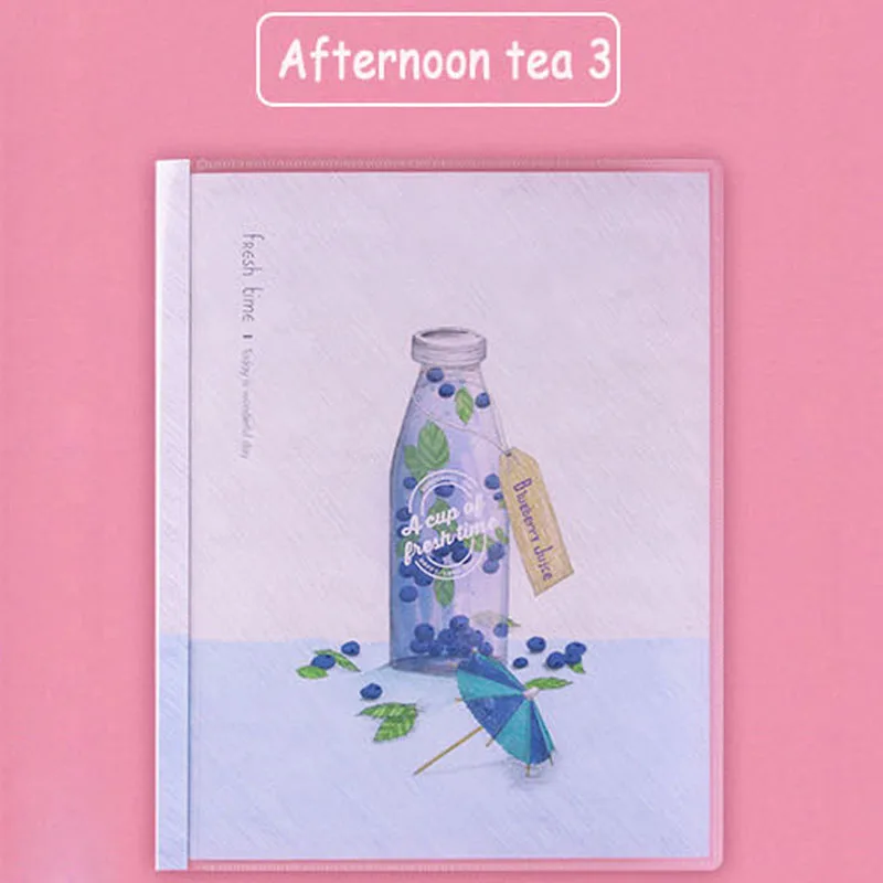 Afternoon tea 3 Deli дневник съемный свободный лист простой, маленький, B5 Ноутбук Милые Творческие Школьные принадлежности - Цвет: Afternoon tea 3