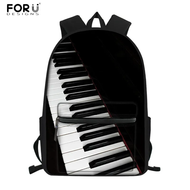 FORUDESIGNS/Винтажные школьные сумки, набор музыкальных нот, пианино, клавиатура, 3D принт, 3 шт., модные школьные рюкзаки для детей, студентов, сумка, рюкзак - Цвет: HMC1355Z58