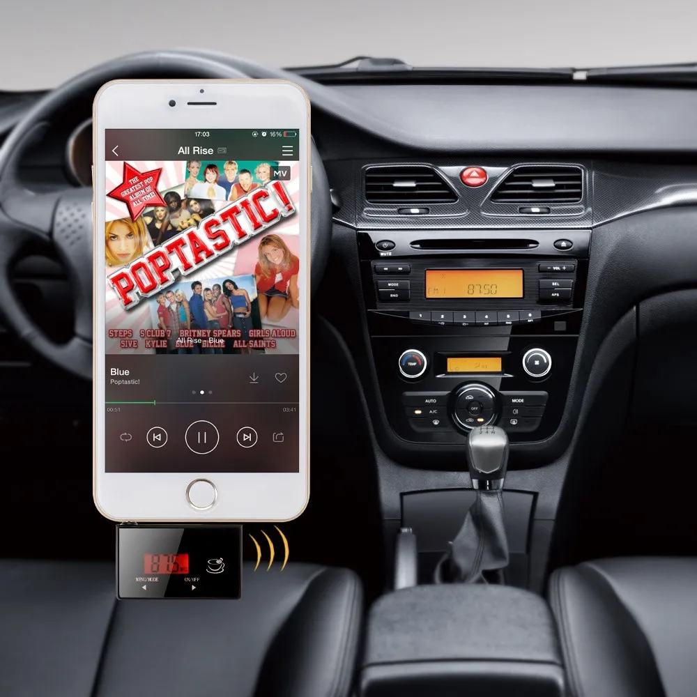 Универсальный автомобильный fm-модулятор с функцией громкой связи 3 5 мм комплект