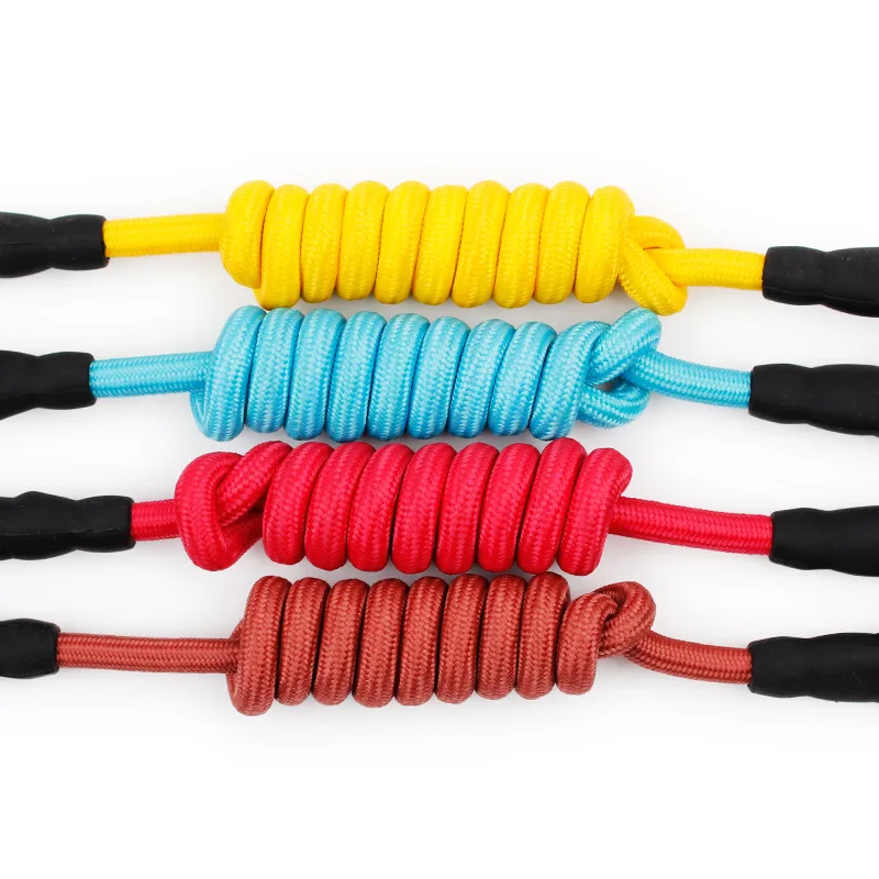 Трехкомпонентный поводок для домашних животных чистый цвет плетеный