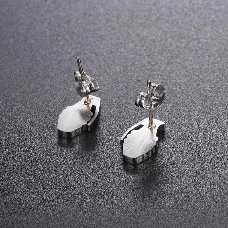 2017 Новая мода в стиле панк-рок квадратный Нержавеющая сталь серьги Для мужчин