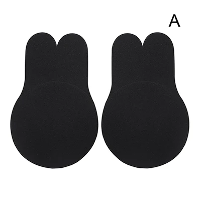 Type A 1 Pair Black IEFIEL женский силиконовый самоклеящийся бюстгальтер с фиксацией без бретелек бюстгальтер с подтяжкой, многоразовый бюстгальтер пуш-ап невидимый бюстгальтер для увеличения груди - Цвет: Type A 1 Pair Black