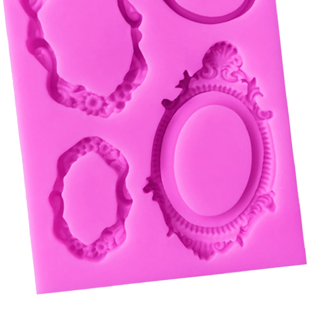 Силиконовая форма для мыла 1 шт. зеркальная рамка помадка трафареты торта