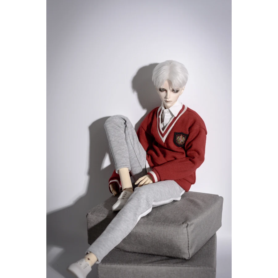 BJD серый свитер Толстовка кофта Верхняя часть одежды для мужчин 1/3 SD17 70 см 24