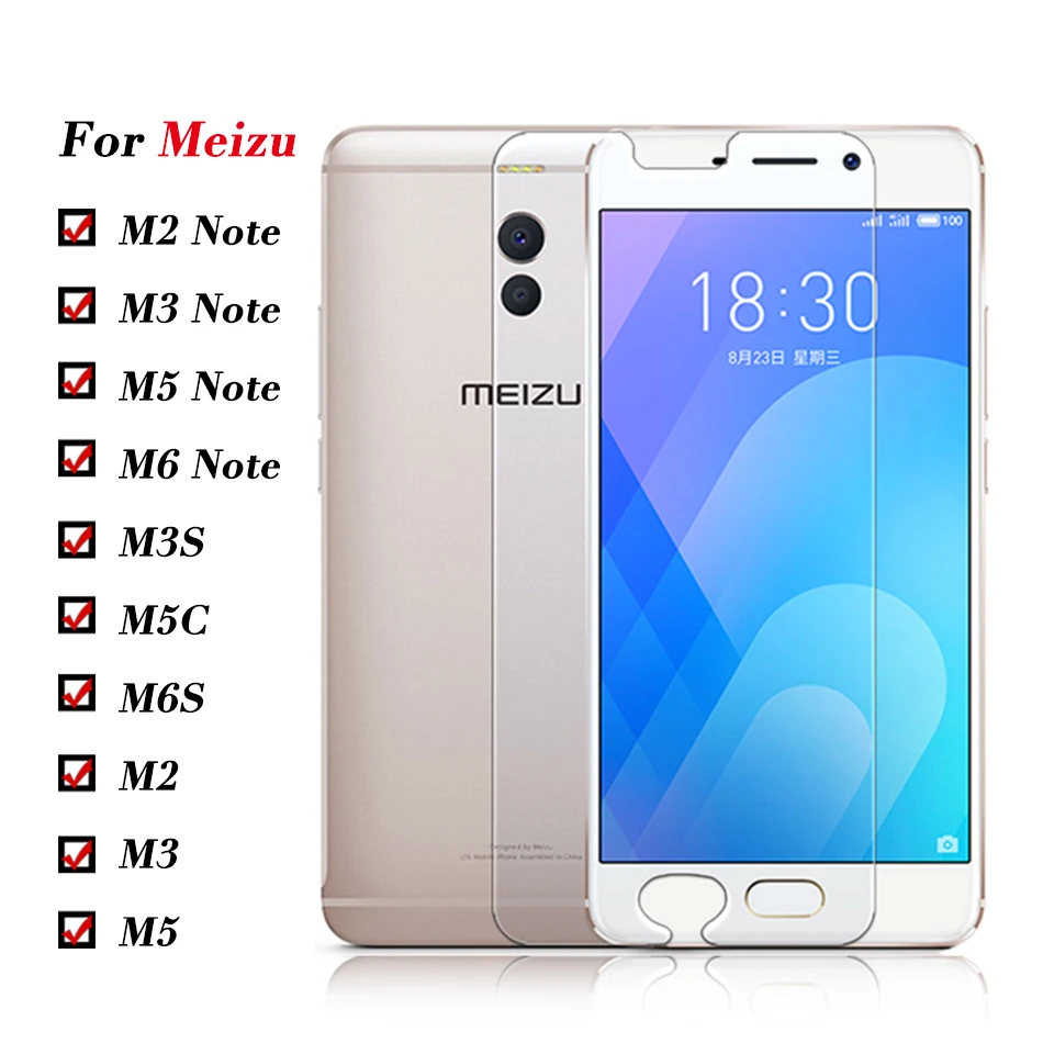 Закаленное защитное стекло для Meizu M6 Note на Maisie Maze M5 M3 M2 M5C M3S M6S Защитная пленка для экрана M 2 3 5 6 M5 C 6 M 5C