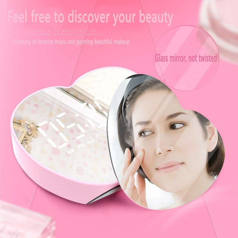 Динамик двойной будильник с цифровым дисплеем FM радио часы многофункциональный