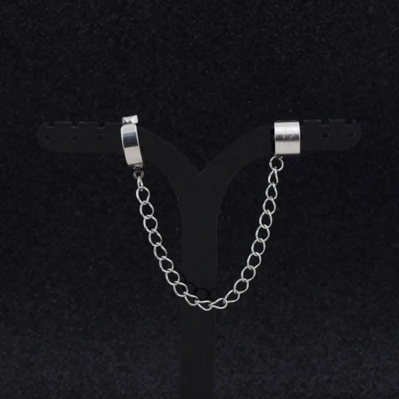 

ANGELADY 1PC Jewelry Korean Hip Hop Titanium Steel Chain Threader Drop Cuff Earrings Punk Unisex Jewelry