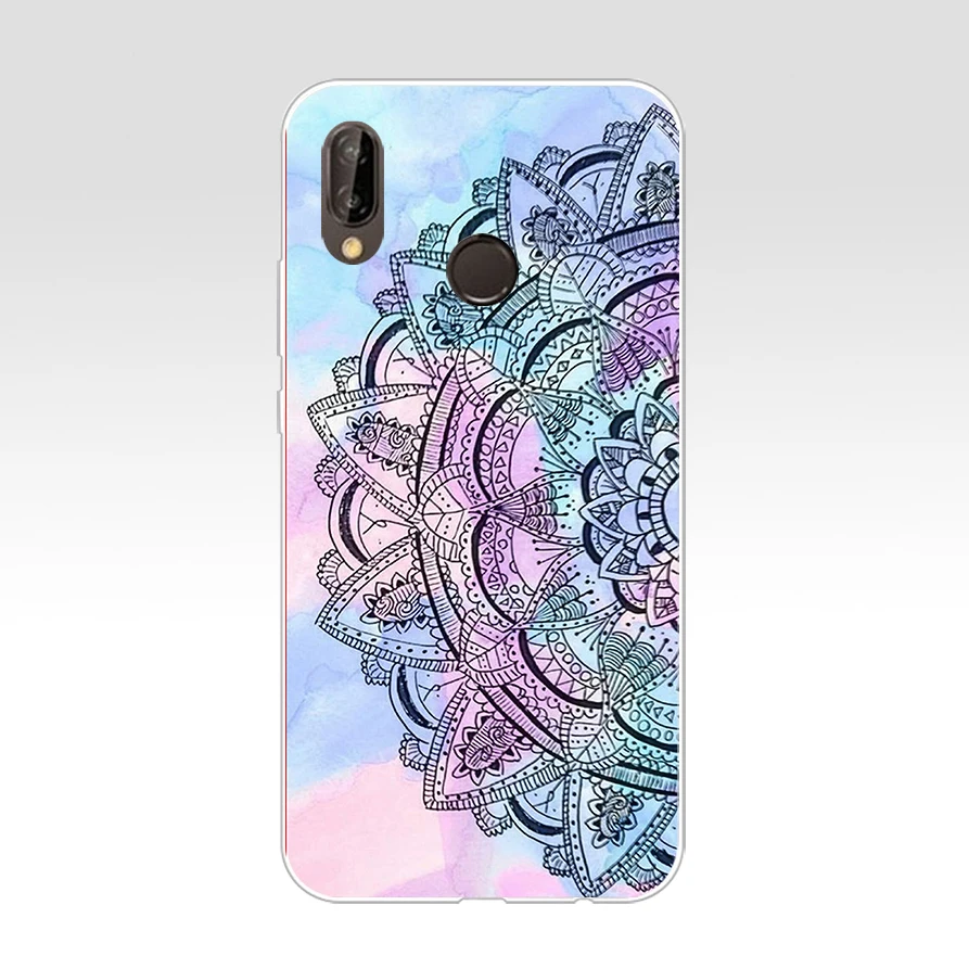 Чехол с рисунком мандалы для huawei P20 lite, 54G, мягкий силиконовый чехол из ТПУ, защитный чехол для телефона huawei p20 lite, чехол - Цвет: 12