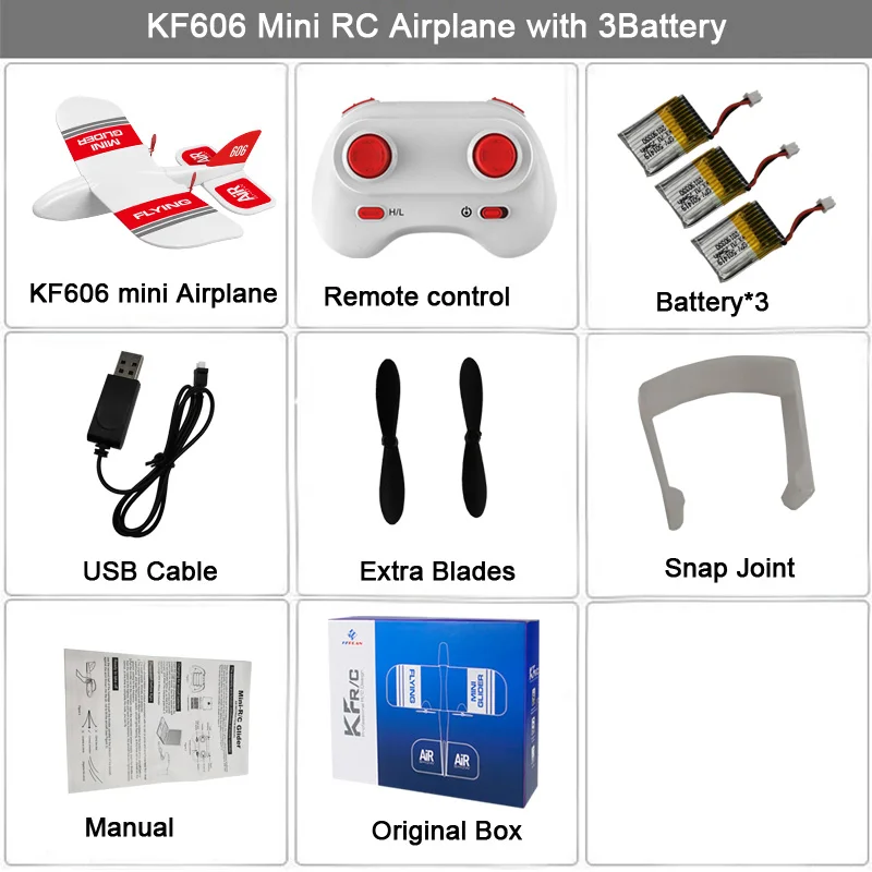 3B BAT Box KF606 2,4 Ghz RC самолет летающий самолет EPP планер из пеноматериала игрушечный самолет 15 минут флигт время RTF самолет из пеноматериала игрушки детские подарки - Цвет: 3B BAT Box