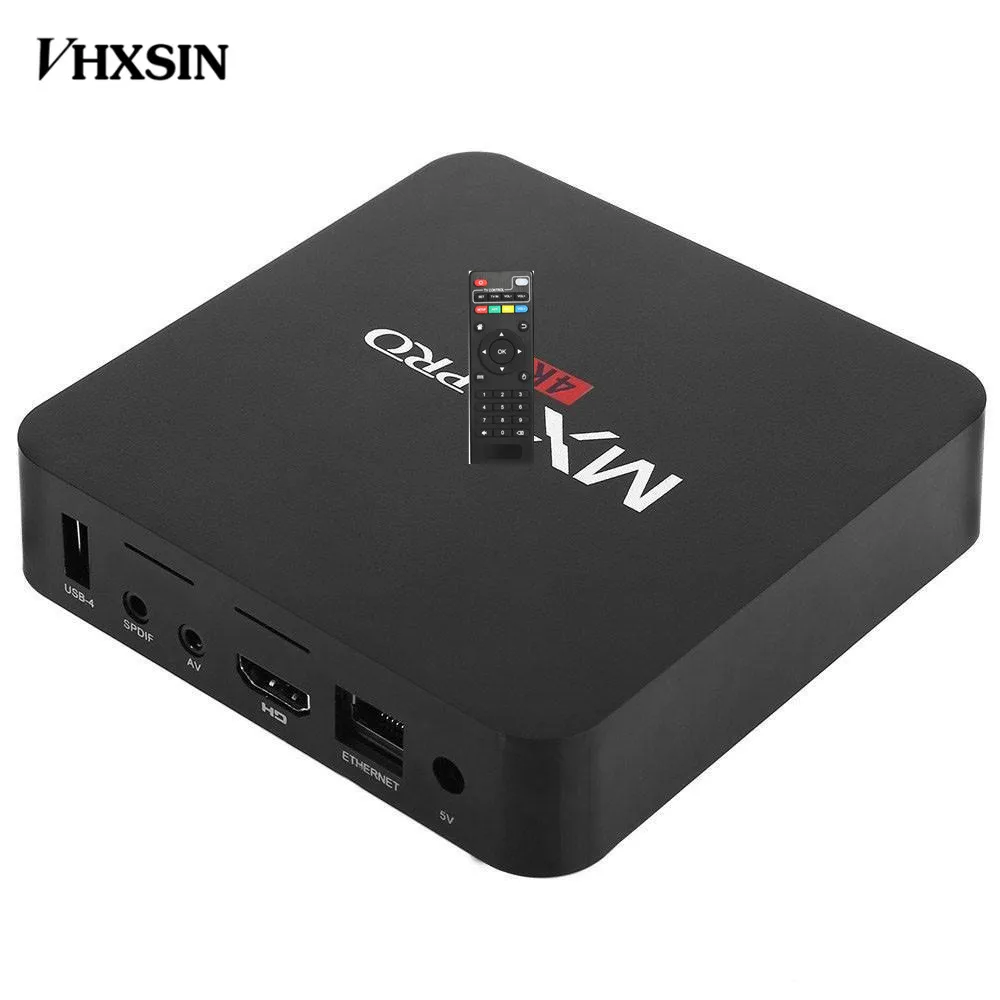 VHXSIN MX Pro 50 шт./партия четырехъядерный 1G 8G Android 7 1 Ultra 4K потоковая передача 17