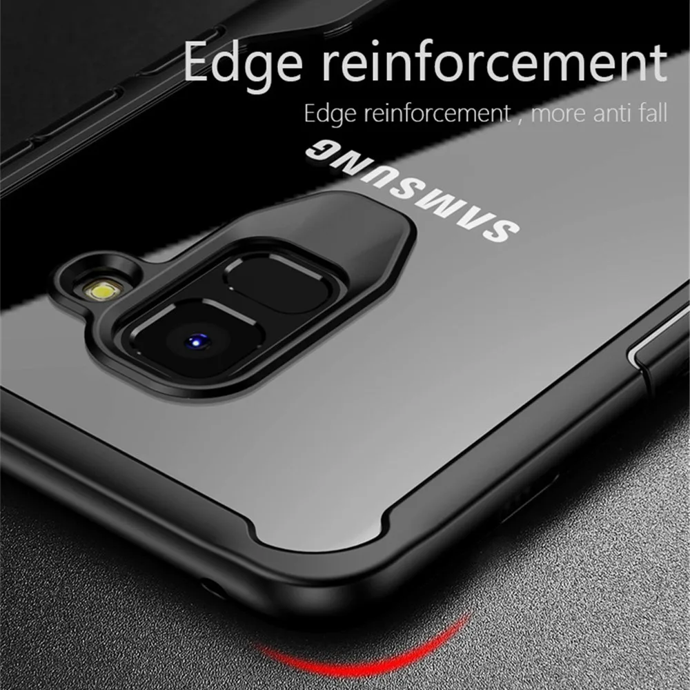 For Samsung Galaxy S8 S9 Plus Note 8 9 Full Cover Case Silicone Clear Armor J3 J5 J7 2017 Pro J4 J6 J8 A5 A7 A6 A8 A9 2018 |
