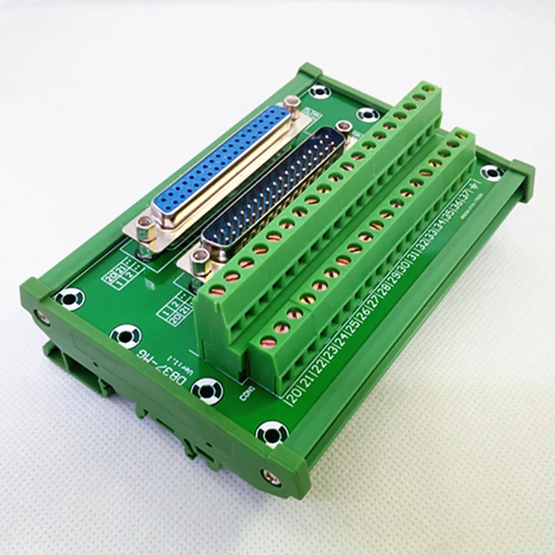 D-SUB DB37 DIN рейку интерфейс модуль, мужской/женский заголовок Breakout Board, клеммный блок, разъем