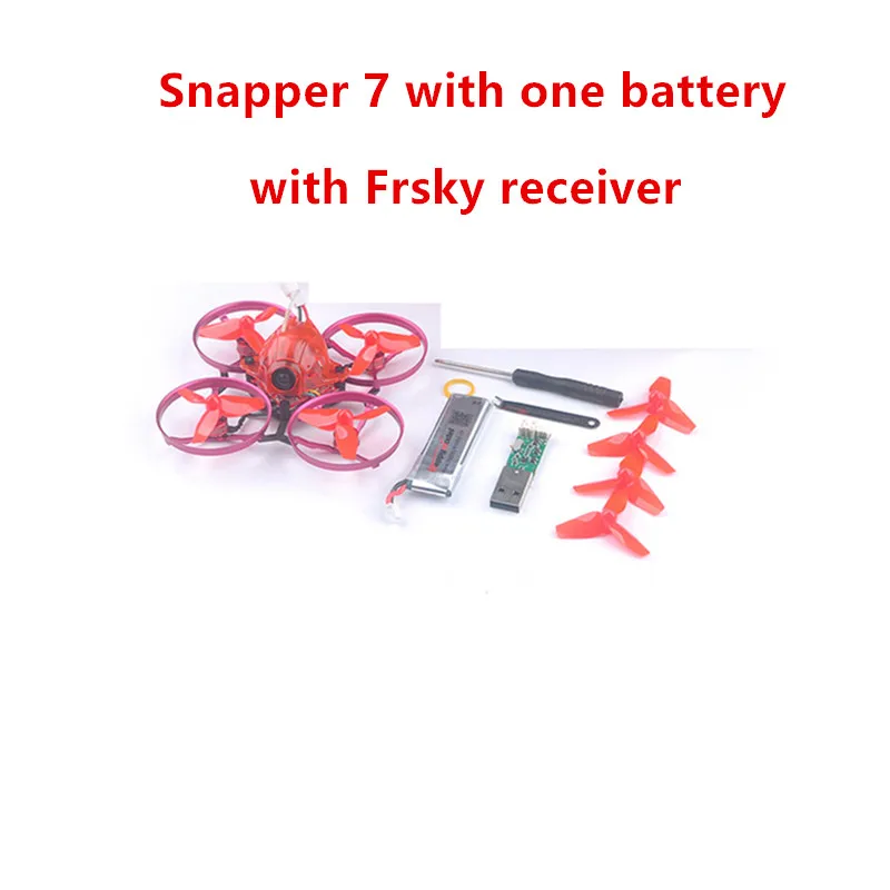 Happymodel Snapper 7 1 S 75 мм Whoop Indoor FPV Drone SE0703 19000KV двигателя с Frsky или радиомодель 6- способ Зарядное устройство - Цвет: 1 battery w Frsky RX