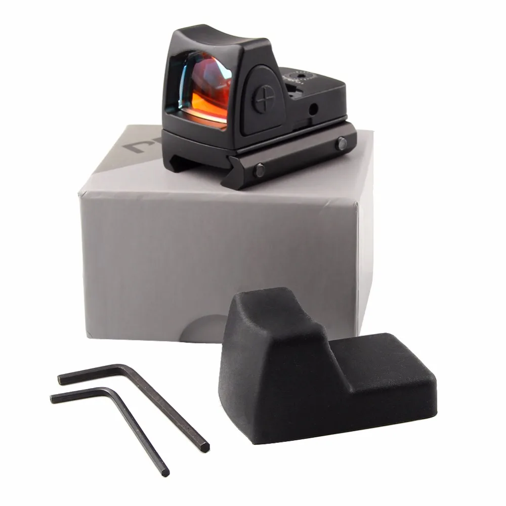 

Mini RMR Red Dot Sight Collimator Glock Reflex Sight Scope fit 20mm Weaver Rail For Hunting Airsoft Rifle RL5-0004