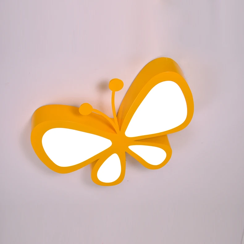 LED master bedroom children's room ceiling lamp metal painted boy girl cartoon butterfly | Освещение
