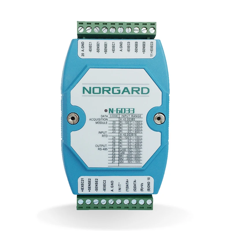 

Новый RS485 3-полосный RTD модуль сбора PT100 входной температуры MODBUS RTU протокол