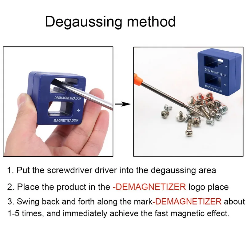 1 шт. многофункциональный мини магнитайзер размагничиватель отвертки