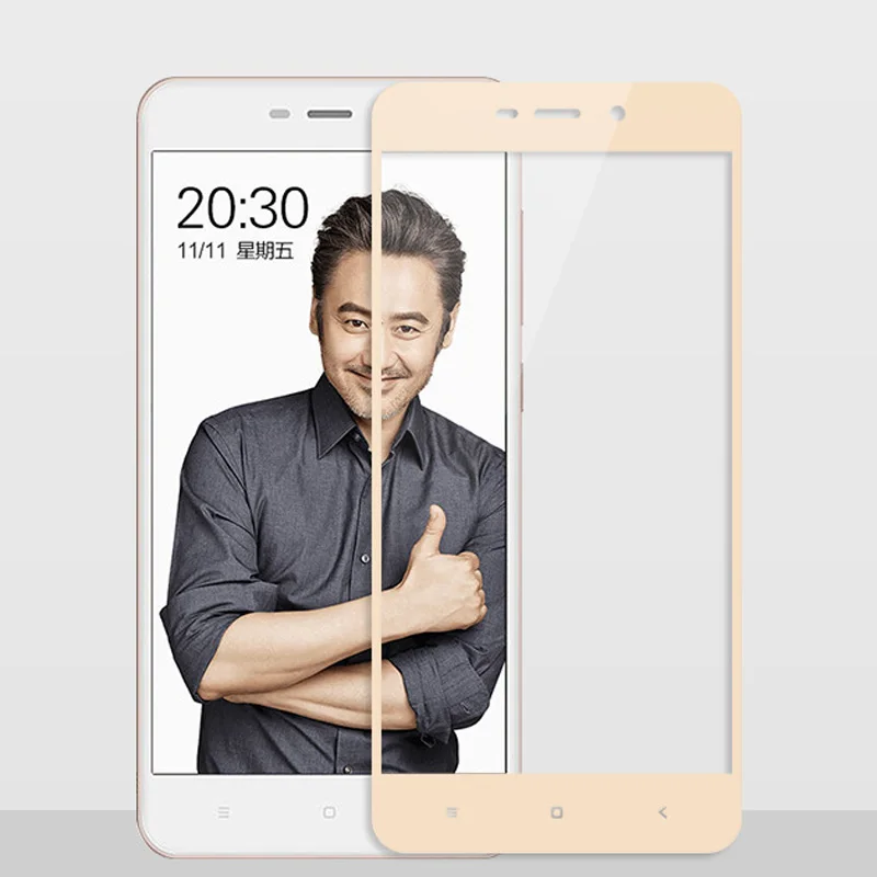 Для Xiaomi Redmi 4x закаленное Стекло Экран протектор полный охват защиты Плёнки