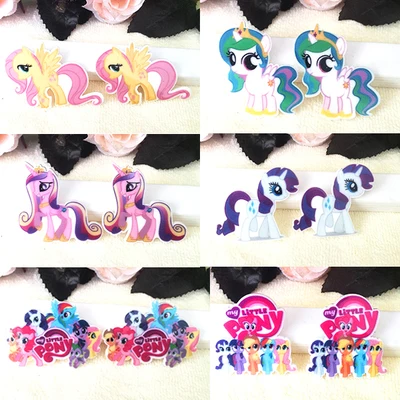 Каваи мультфильм Радуга маленький пони фигурка ремесла плоская задняя Смола Лук