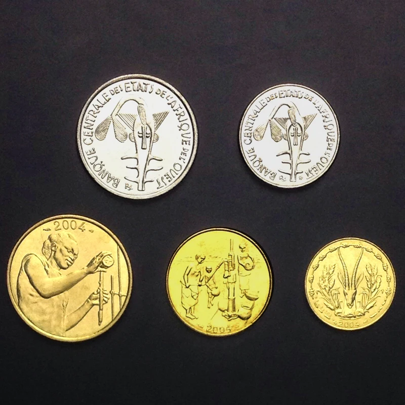 

5pcs West Africa coin 100% original coin Not circulated