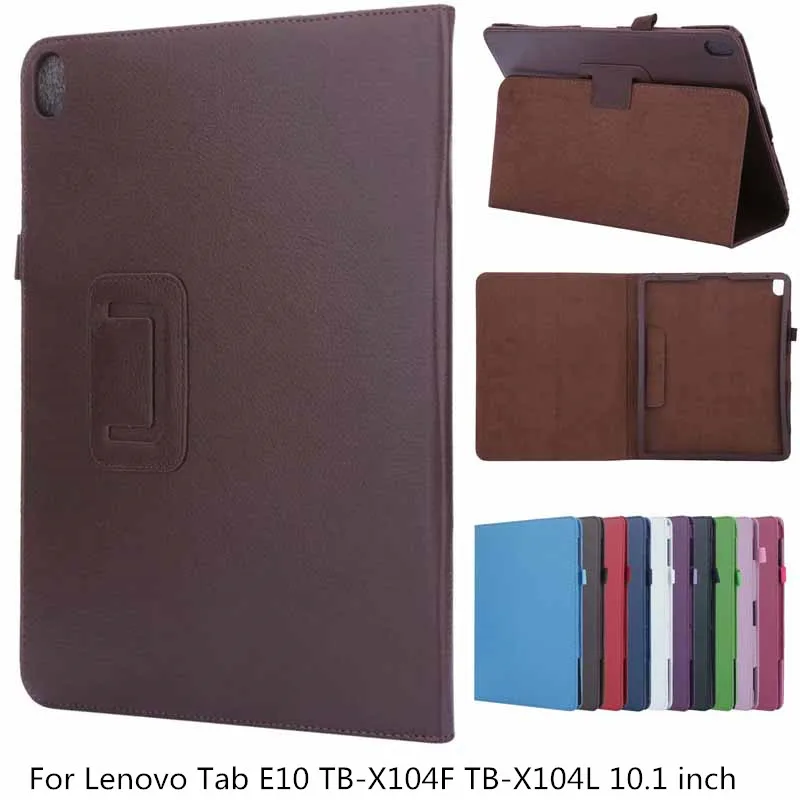Чехол книжка для Lenovo Tab E10 TB X104F X104L 10 1 дюйма ультратонкий с магнитной застежкой