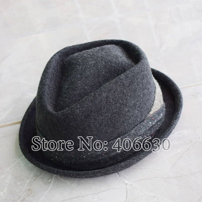 Winter High Quality Mens Wool Felt Fedora Hats Chapeu Masculino Panama Jazz Trilby Hats Free Shipping PWFE046