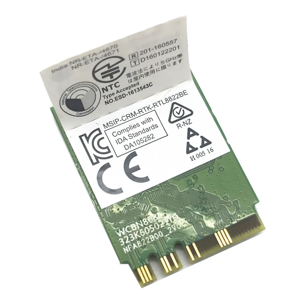 Realtek RTL8822BE 802.11AC 2 4G/5 ГГц WiFi Bluetooth 4 1 NGFF беспроводной адаптер M.2 карта|Сетевые карты| |