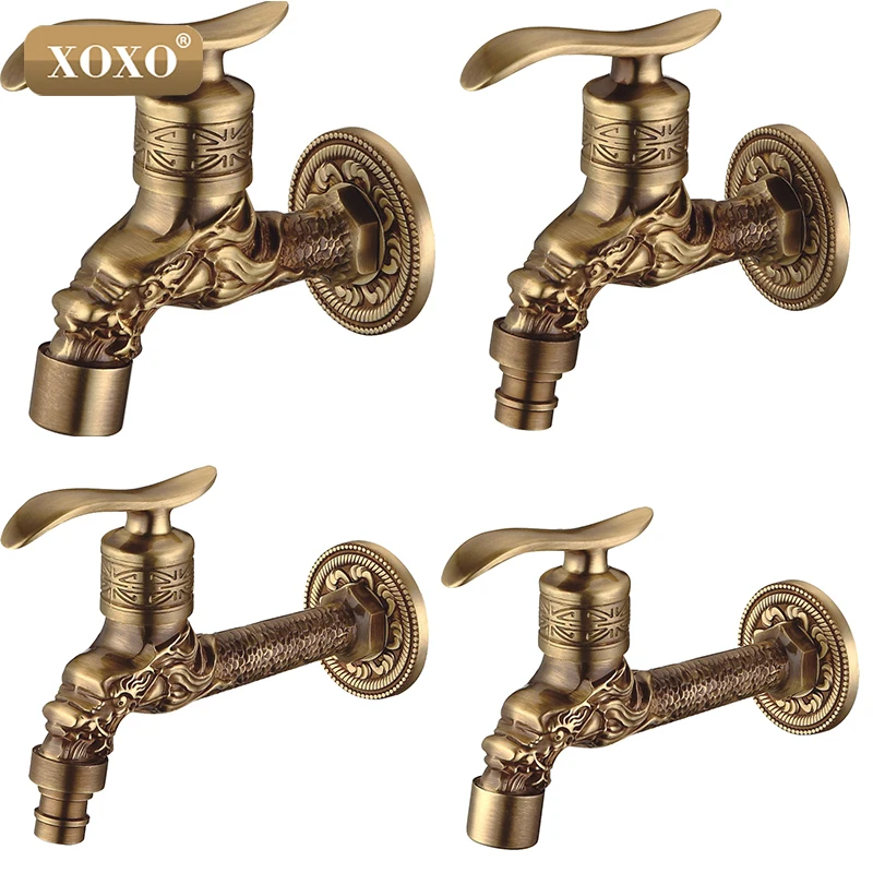 XOXO смеситель для стиральной машины кран в форме животного из античной бронзы с