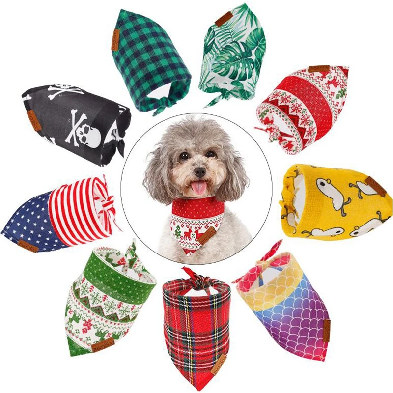 Различный рисунок флейта воротник для собаки бандана треугольные нагрудники
