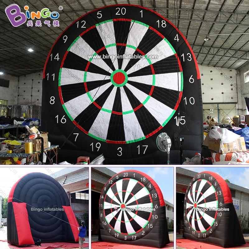 Горячая Распродажа 5 метров высокий гигантский надувной футбольный Дротика