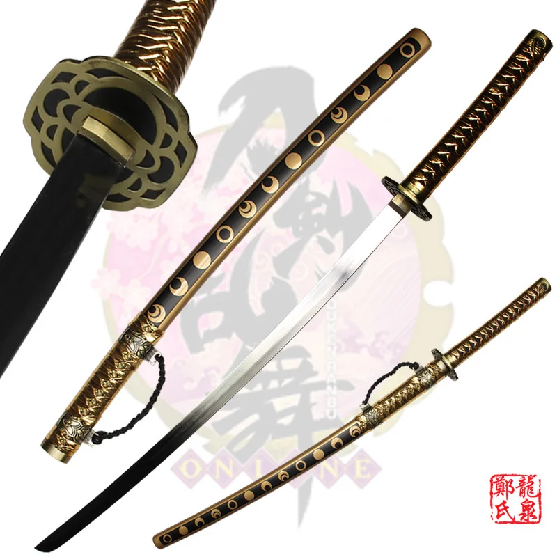 

104cm Length-Real Steel Blade Online Game Touken Ranbu Mikazuki Munechika Tachi Replica Swords Cosplay Prop No Sharp Supply