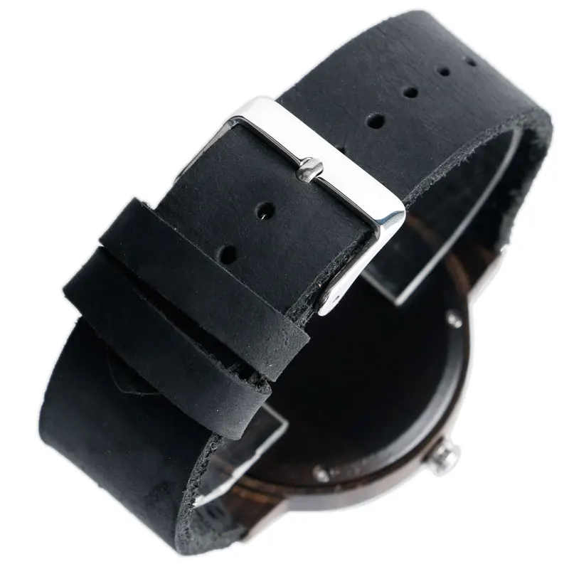 

Men Wooden Watches Green Face Quartz Watch Nature Wood Bangle Genuine Leather Band Strap Wristwatch Male Clock Relogio Masculino