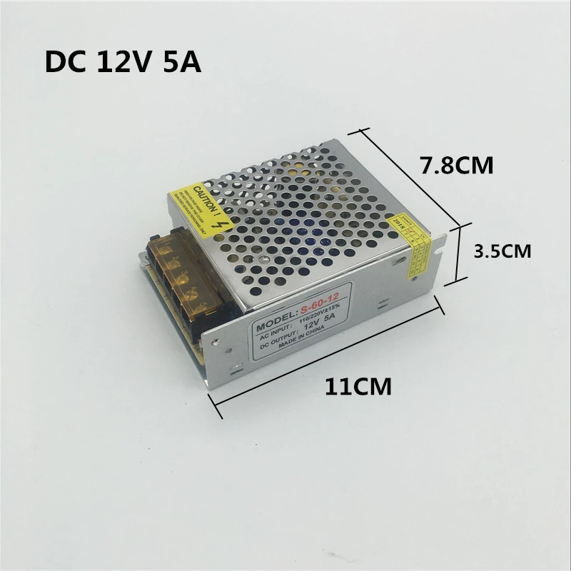 DC 12 В 1A 2A 3A 5A 8A 10A 15A 20A 30A 40A трансформатор для освещения светодиодный адаптер питания для светодиодной ленты переключатель питания