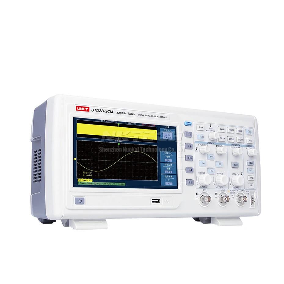 UNI T цифровой осциллограф UTD2202CM UTD2102CM UTD2062CM 2 канальный 200MHz полоса пропускания TFT