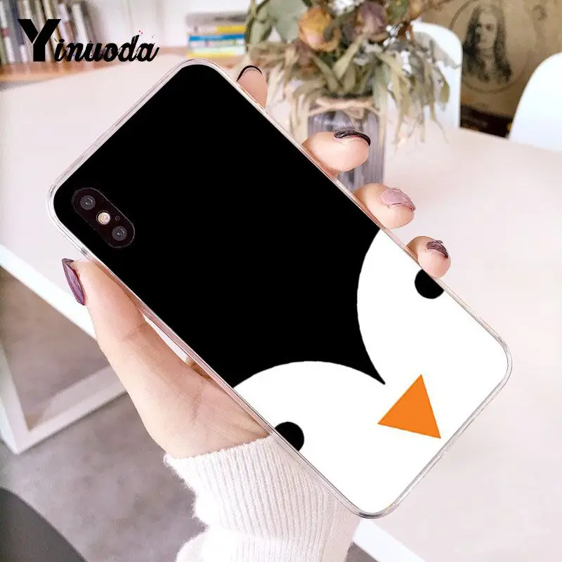 Милый мягкий чехол для телефона с милым пингвином фото на заказ iphone 12 8 7 6 6S Plus X XS MAX