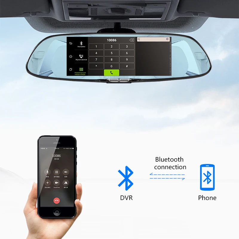 Jansite 3g 7 &quotсенсорный экран Dash Cam Android 5 0 Автомобильный видеорегистратор gps