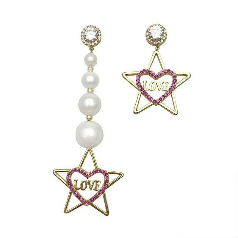 Серьги женские Асимметричные из серебра 925 пробы с иглой|earrings brand|earrings forearrings for women