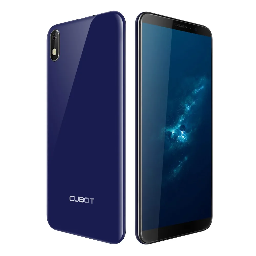 Cubot J5, 5,5 дюймов, 18:9, полный экран, 2 ГБ, 16 ГБ, MT6580, четырехъядерный смартфон, Android 9,0, 2800 мА/ч, 3G, две Nano Sim, мобильный телефон